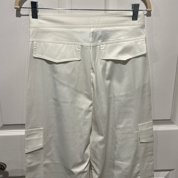Zara women white wide leg high waist cargo pants size XS  NWT - Picture 7 of 11